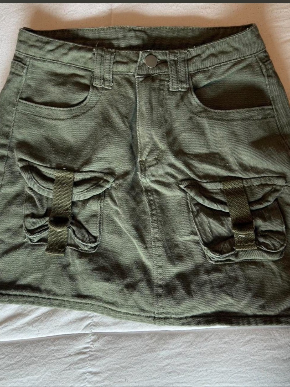 Amazon Green Cargo Skirt